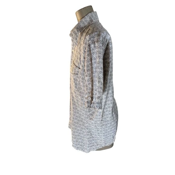 VTG Jandy Place Bardon Big Collar Disco Shirt Men’s M Tribal Paisley - Picture 3 of 6